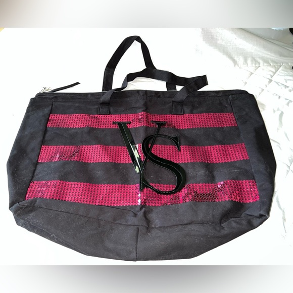 Victoria’s Secret 2014 Thanksgiving Sequinned Canvas Overnight Bag - Picture 1 of 7